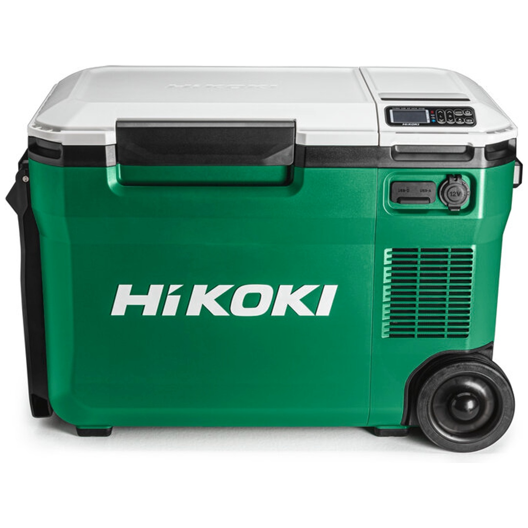 HiKOKI Akku-Kühl- und Wärmebox 18 V, mit Gefrier-, Kühl-, Heizfunktion, incl. Zubehör, Karton