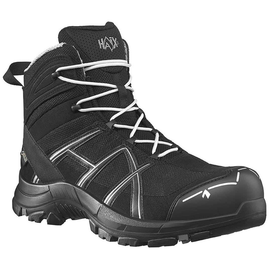 HAIX Sicherheitsstiefel Black Eagle Safety 40.1 Mid S3 ESD SRC DGUV Gr. 39,5 schwarz/silber