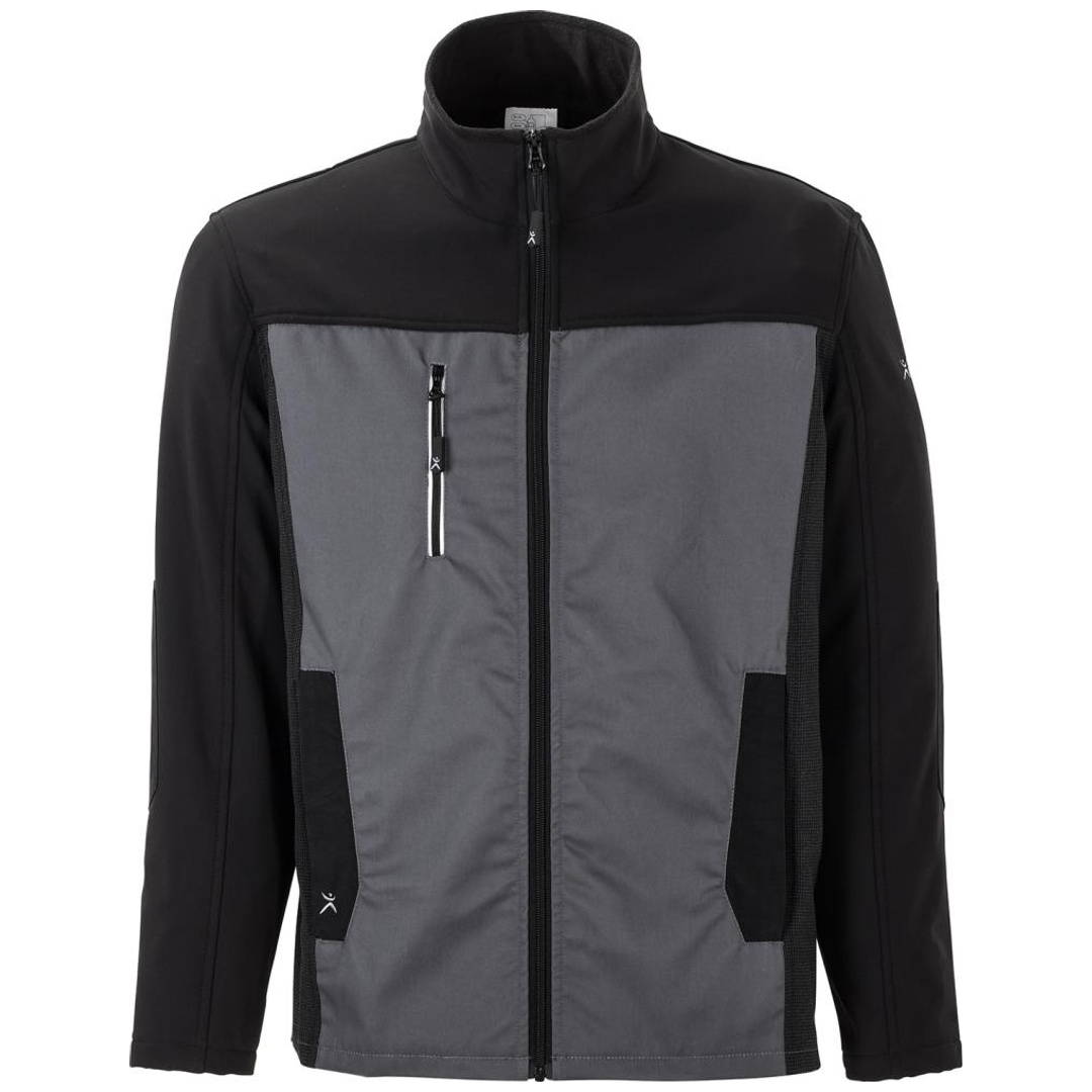 Planam Hybridjacke Norit Herren Gr. 60 schiefer/schwarz