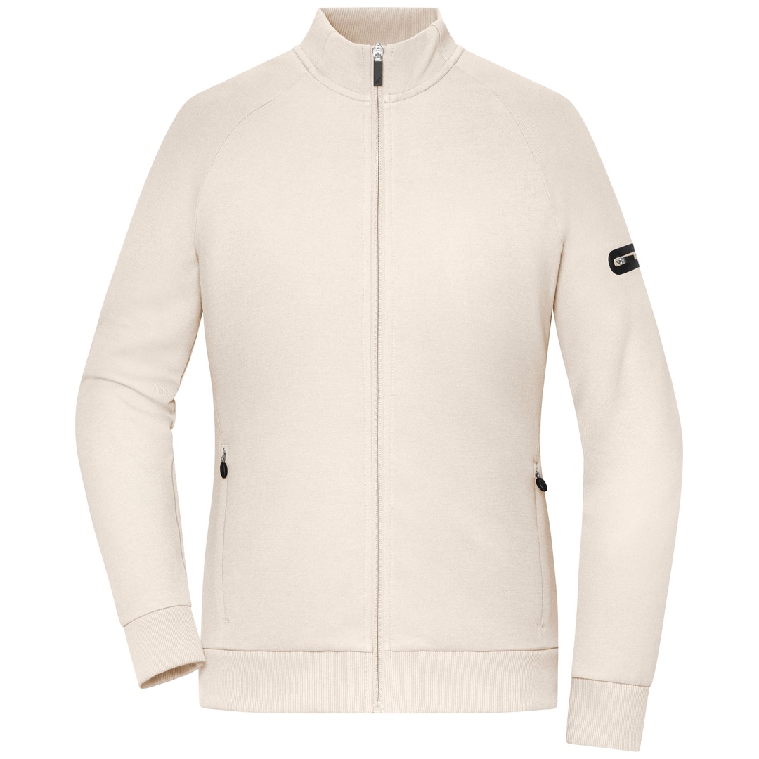 Daiber Ladies Zip Jacket Interlock OCS Blended & RCS 8053 Gr. XL sandstone
