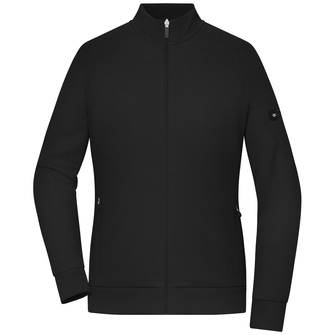 Daiber Ladies Zip Jacket Interlock OCS Blended & RCS 8053 Gr. S black