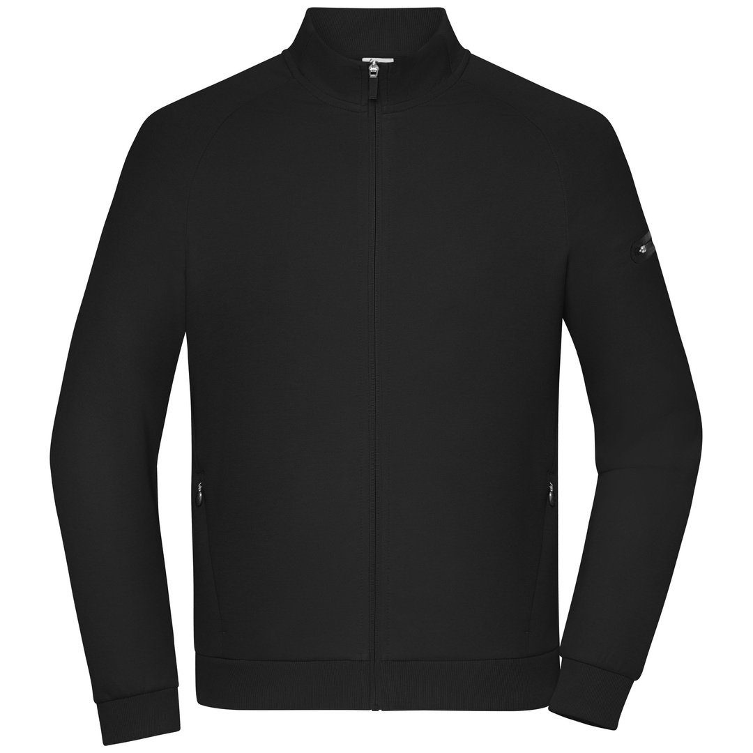 Daiber Mens Zip Jacket Interlock OCS Blended & RCS 8054 Gr. M black