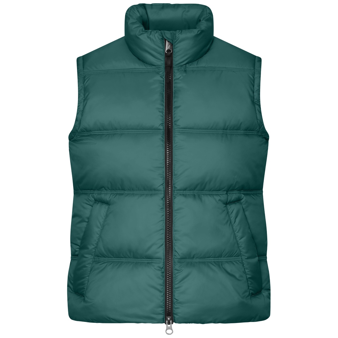 James & Nicholson Winterweste Damen JN1375 Gr. XS smoky green
