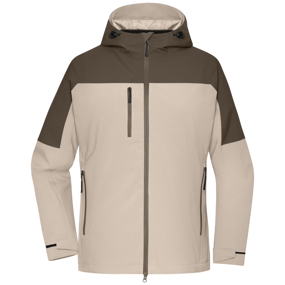 James & Nicholson 3-in-1-Außenjacke Damen JN1377 Gr. 2XL sandstone/muddy-brown