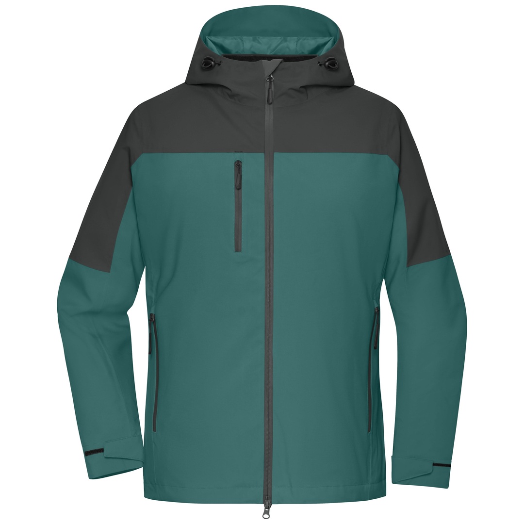 James & Nicholson 3-in-1-Außenjacke Damen JN1377 Gr. 2XL smoky-green/carbon