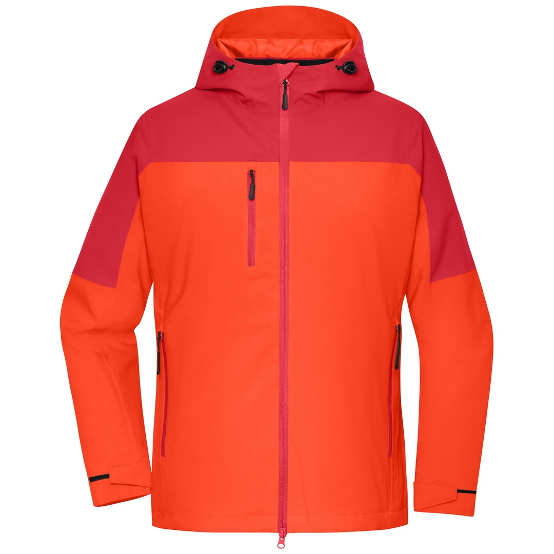 James & Nicholson 3-in-1-Außenjacke Damen JN1377 Gr. 2XL spicy-orange/red