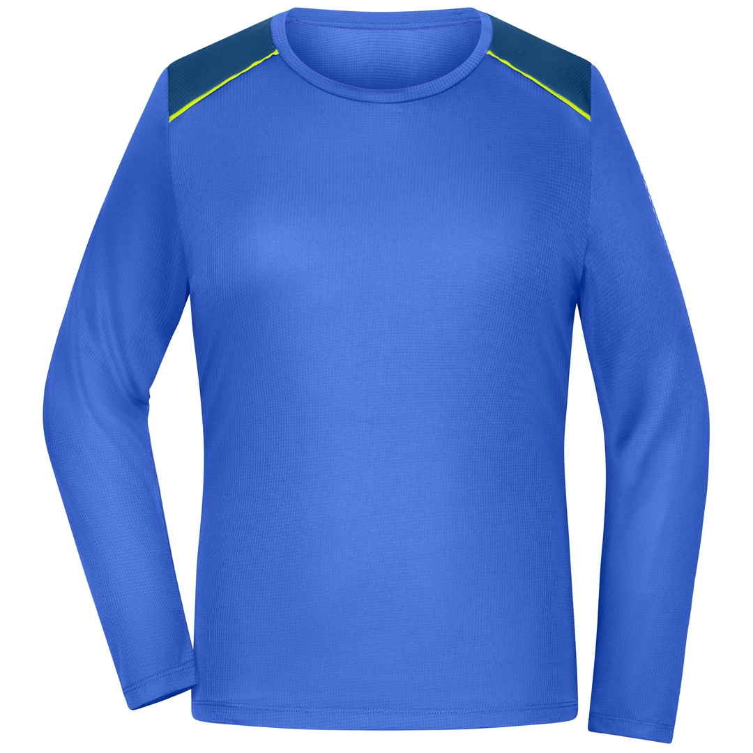 James & Nicholson Running Langarmshirt Damen JN1385 Gr. XS peacock-blue