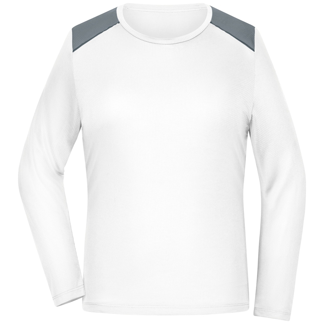 James & Nicholson Running Langarmshirt Damen JN1385 Gr. S white