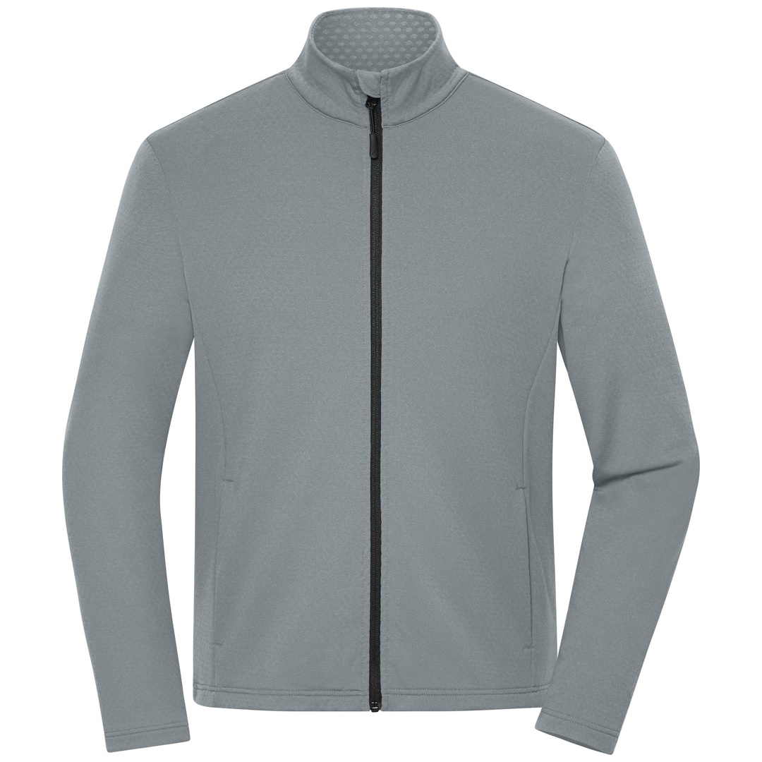 James & Nicholson Fleecejacke Herren JN1388 Gr. XL space-grey