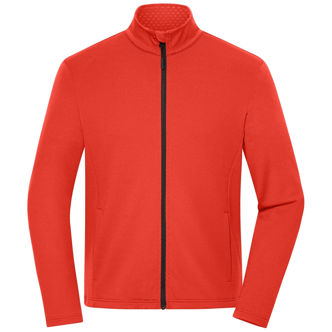 James & Nicholson Fleecejacke Herren JN1388 Gr. 2XL spicy-orange