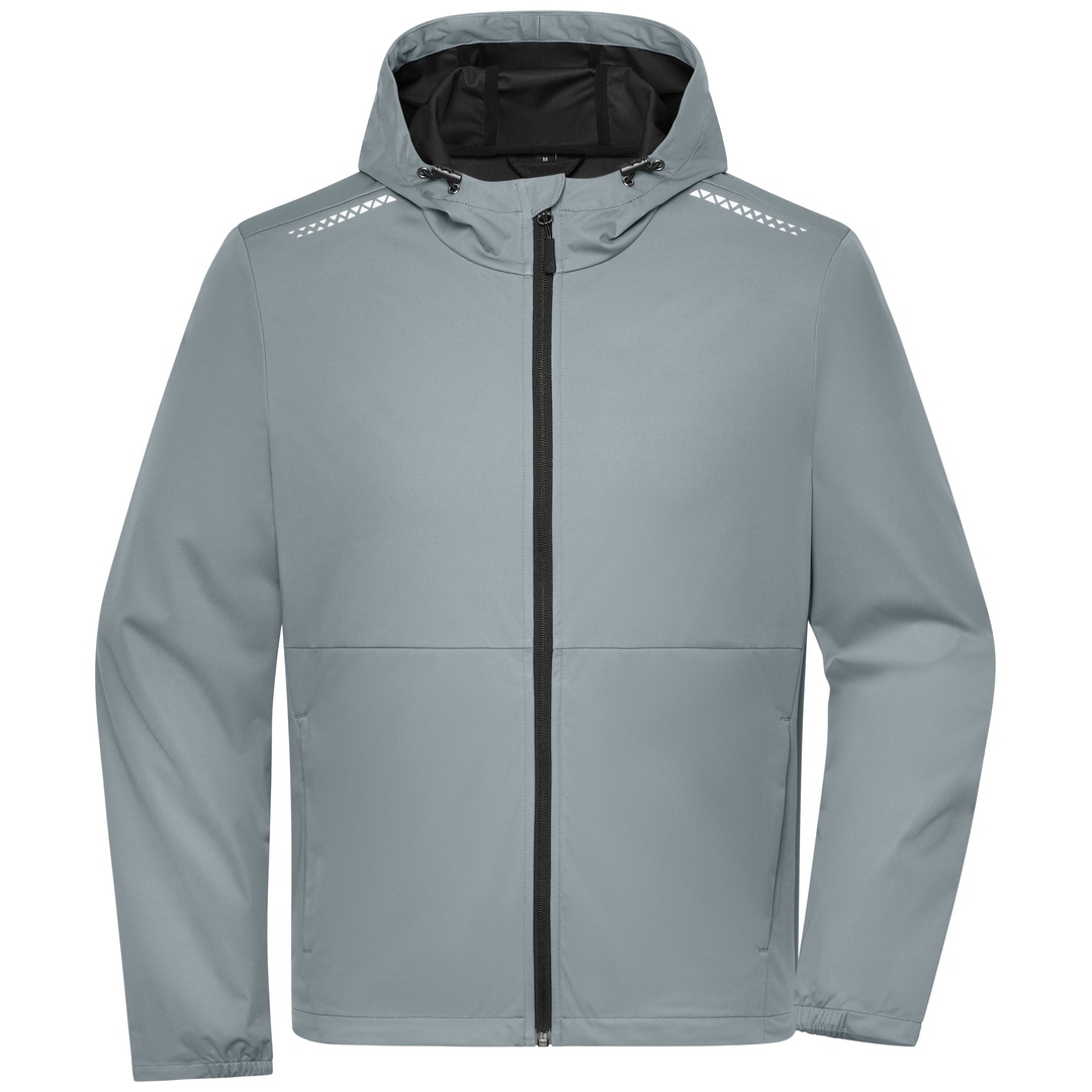 James & Nicholson Sport-Softshelljacke Herren JN1394 Gr. M space-grey