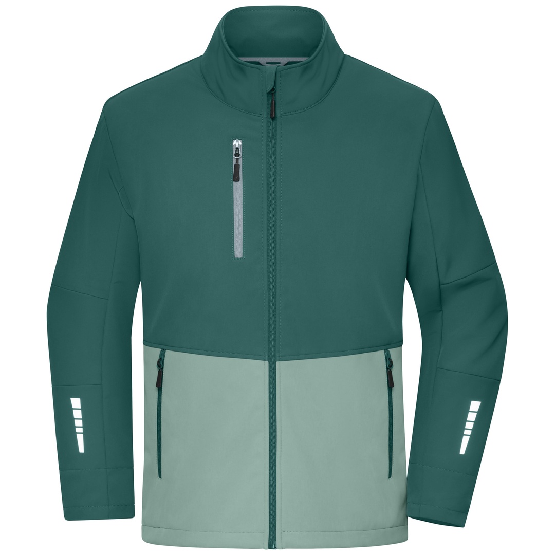 James & Nicholson Softshelljacke JN1886 Gr. 2XL industrial-green/foggy-green