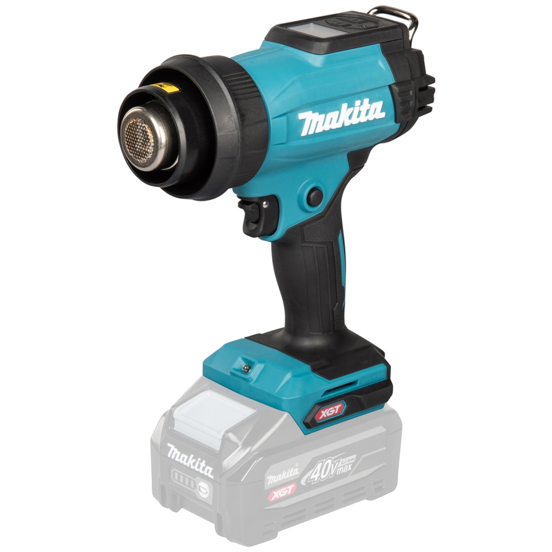 Makita Akku-Heißluftgebläse HG001GZ01, 40 V, 120-200 l/min, 600° C, incl. Zubehör, Transportkoffer