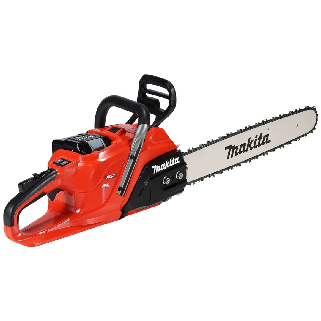 Makita Akku-Kettensäge UC030GE103, 40 V, signalrot, incl. Akku XGT 8 Ah, Schnellladegerät, Zubehör, Karton