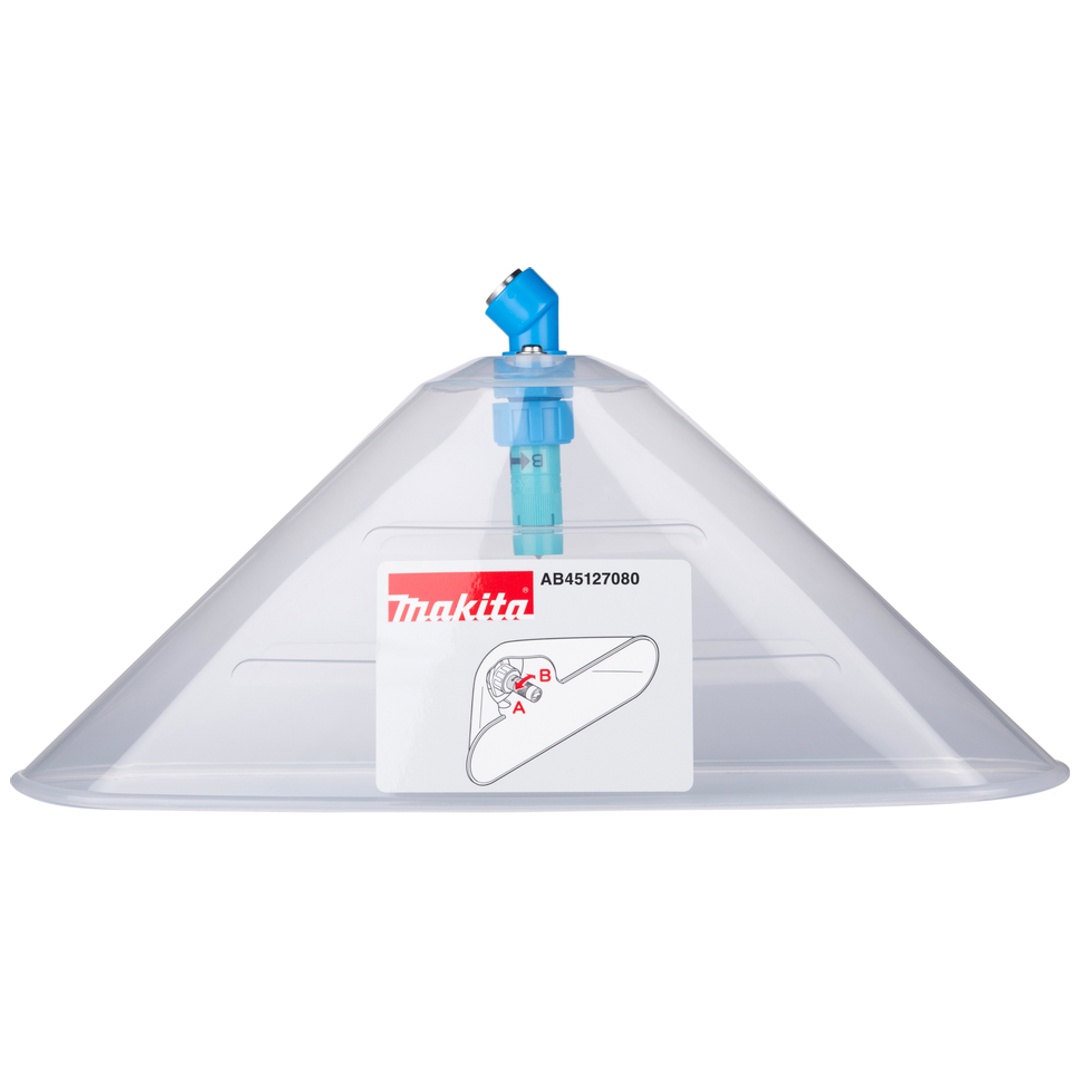 Makita Sprühschirm für Akku-Druckspritzen, Windschutz, 2 Einstellungsmöglichkeiten, reduzierte Umweltbelastung p6733539