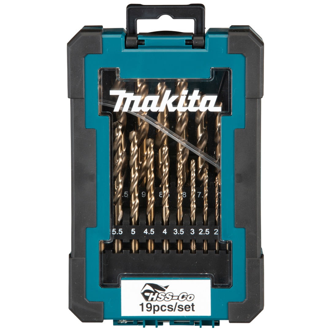 Makita Bohrer-Set 19-tlg., Ø 1-10 mm, HSS-Co, Rundschaft