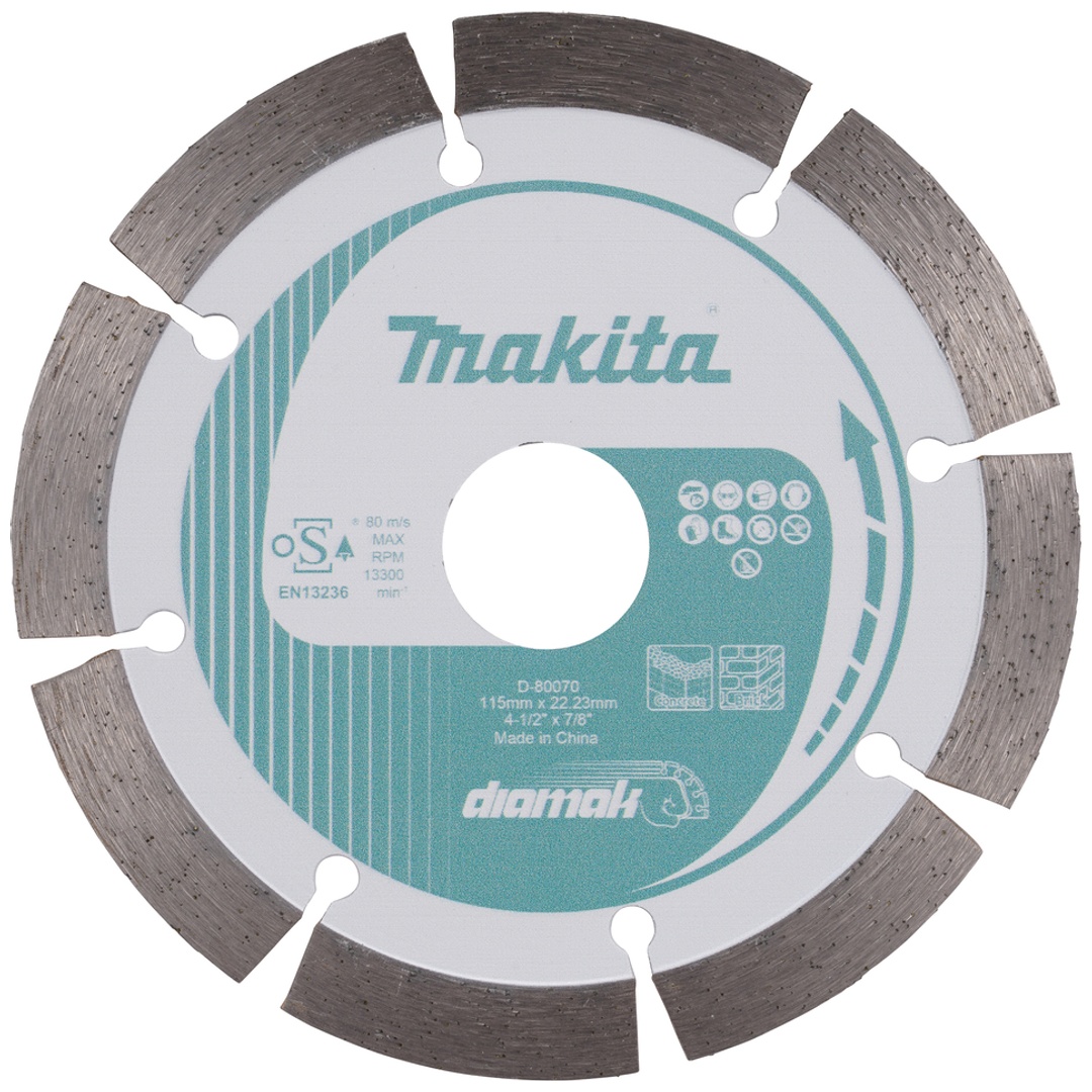 Makita Diamanttrennscheibe DIAMAK Ø 115 mm, 1,8 mm Schnittstärke, Beton, Ziegel, Stein
