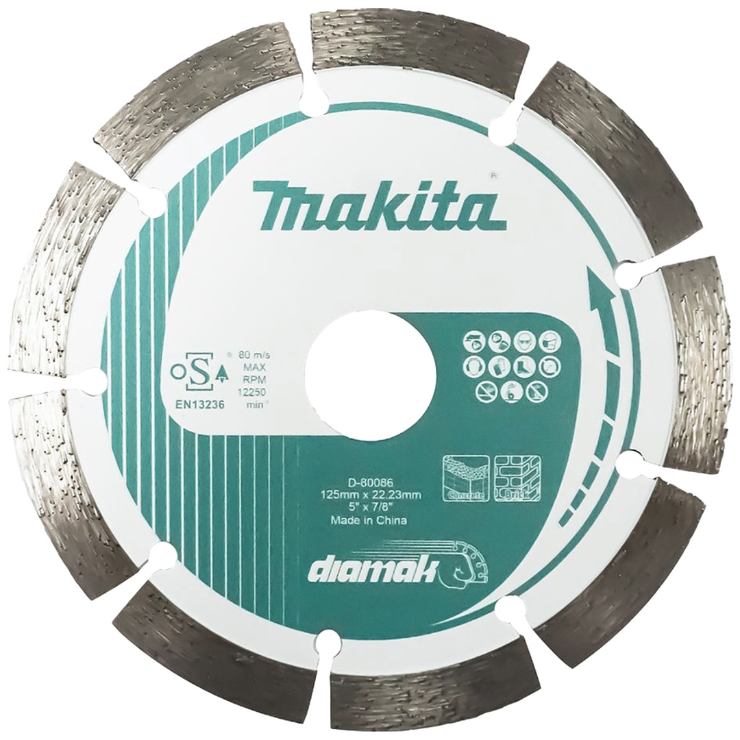 Makita Diamanttrennscheibe DIAMAK Ø 125 mm, 1,8 mm Schnittstärke, Beton, Ziegel, Stein