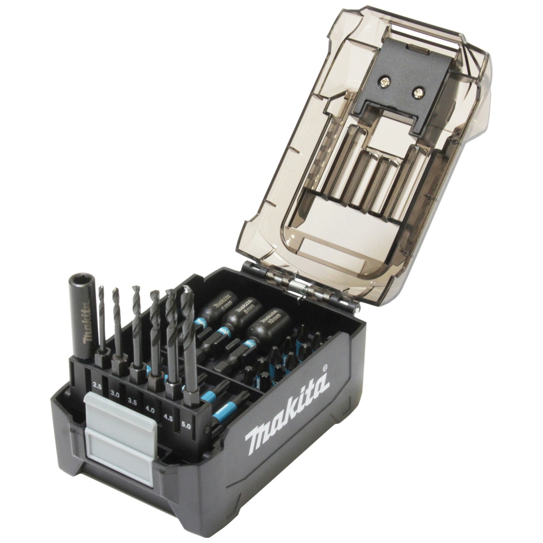 Makita Bohrer-Bit-Set 31-tlg. Impact Black, 40V max., Akkubox