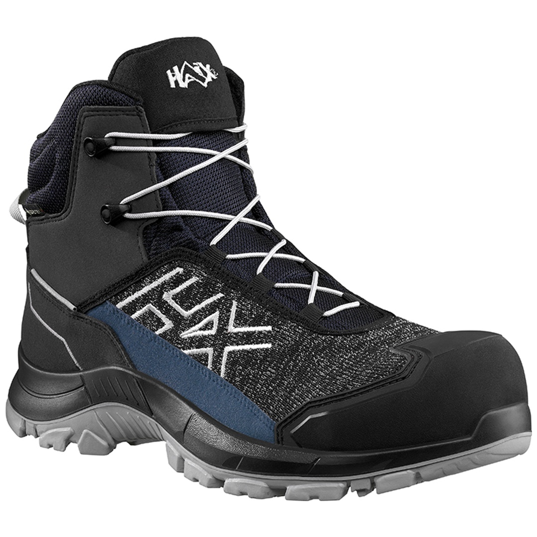 HAIX Sicherheitsstiefel BLACK EAGLE Safety 400 C S7S GTX 610048 Gr. 50,5 schwarz/blau/grau