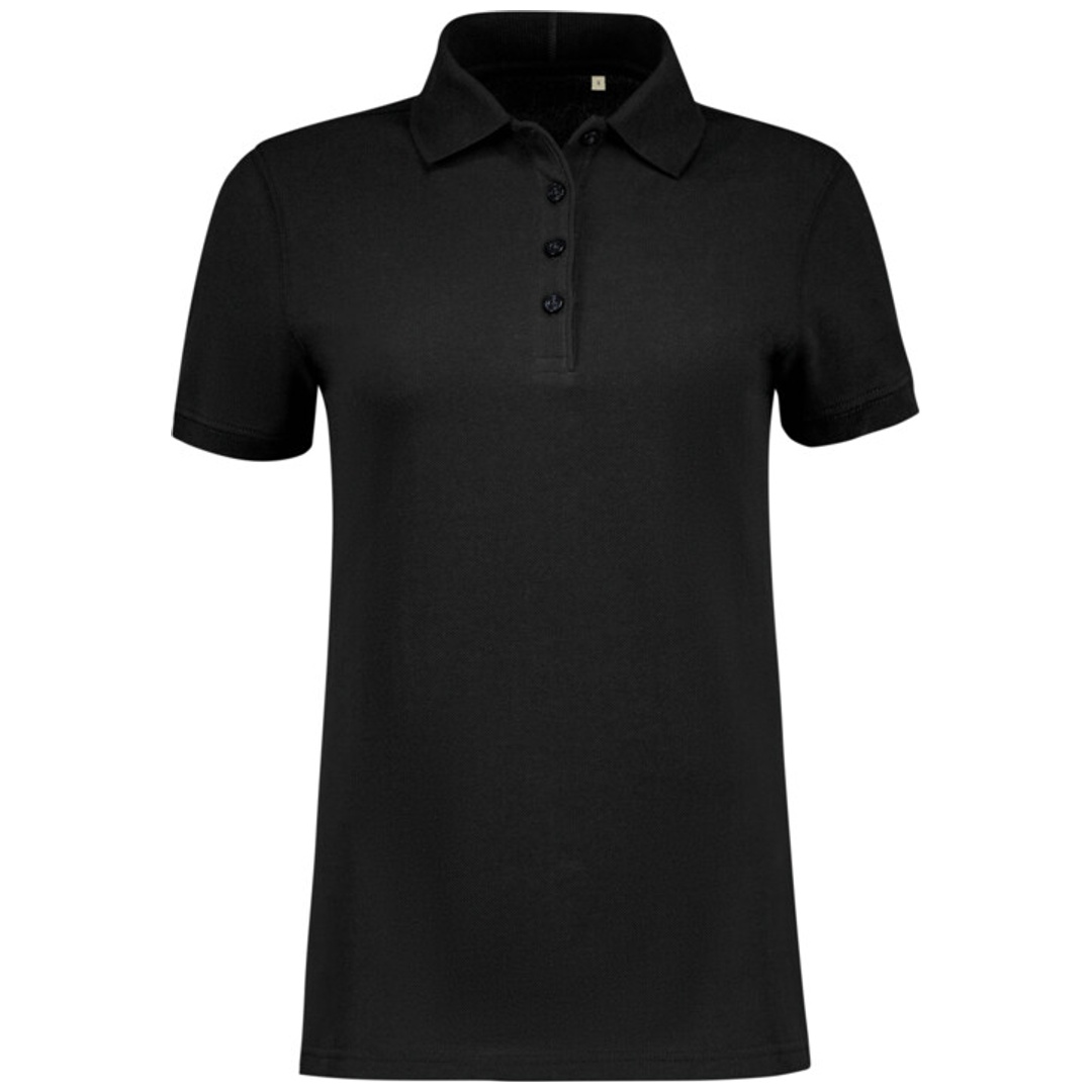 HAKRO Poloshirt Damen Heavy MIKRALINAR ECO #303 Gr. S schwarz