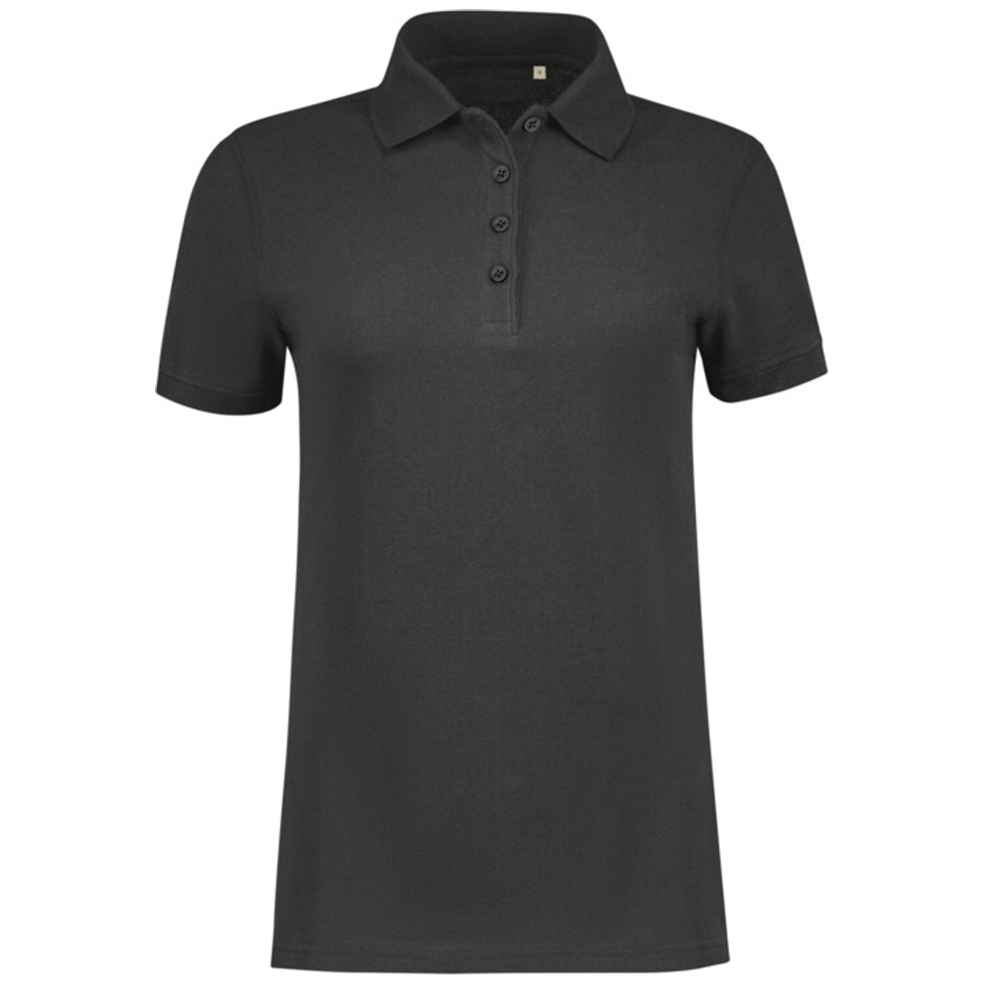 HAKRO Poloshirt Damen Heavy MIKRALINAR ECO #303 Gr. M karbongrau