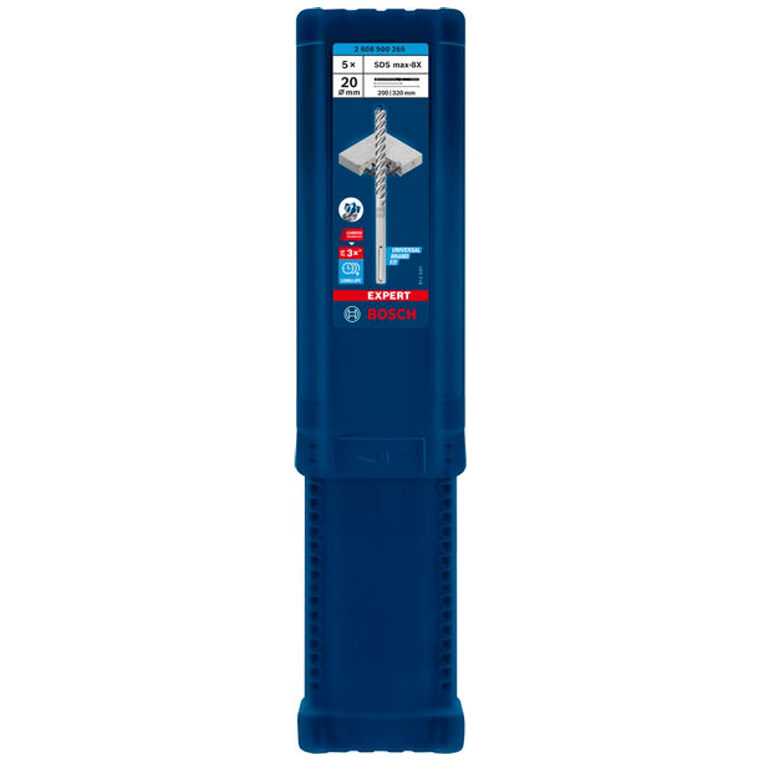 Bosch EXPERT SDS max-8X Hammerbohrer, 20 x 200 x 320 mm, 5 Stück