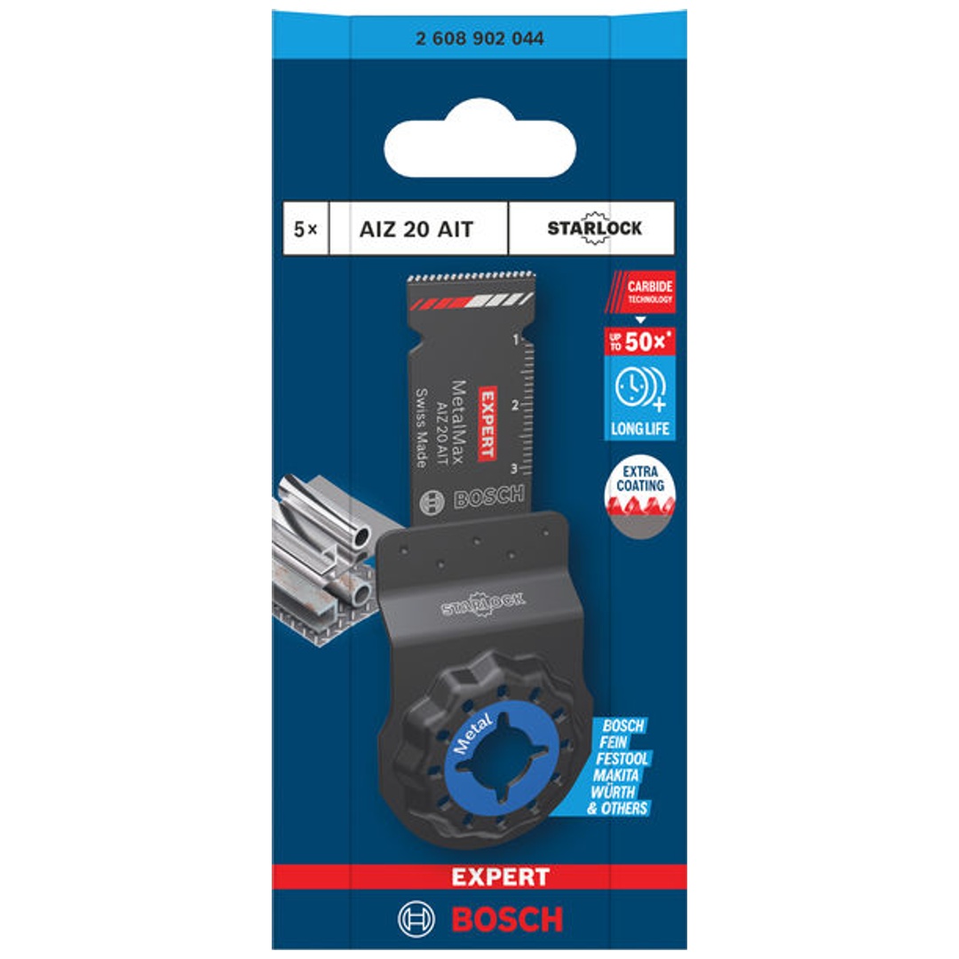 Bosch EXPERT Tauchsägeblatt AIZ 20 AIT MetalMax, 20 x 40 mm, 5-tlg.
