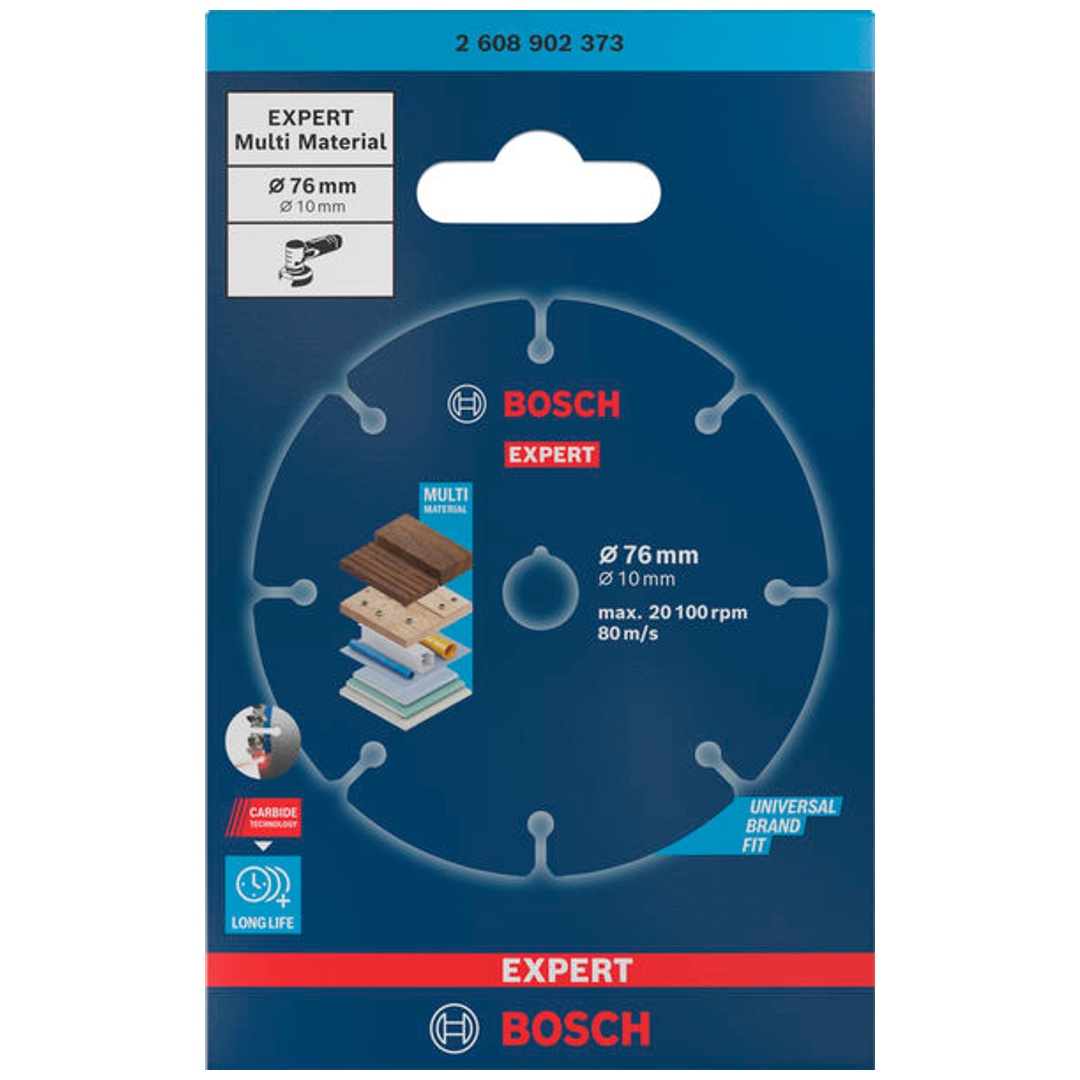 Bosch EXPERT Trennscheibe Multi Material Carbide, 76 x 10 mm