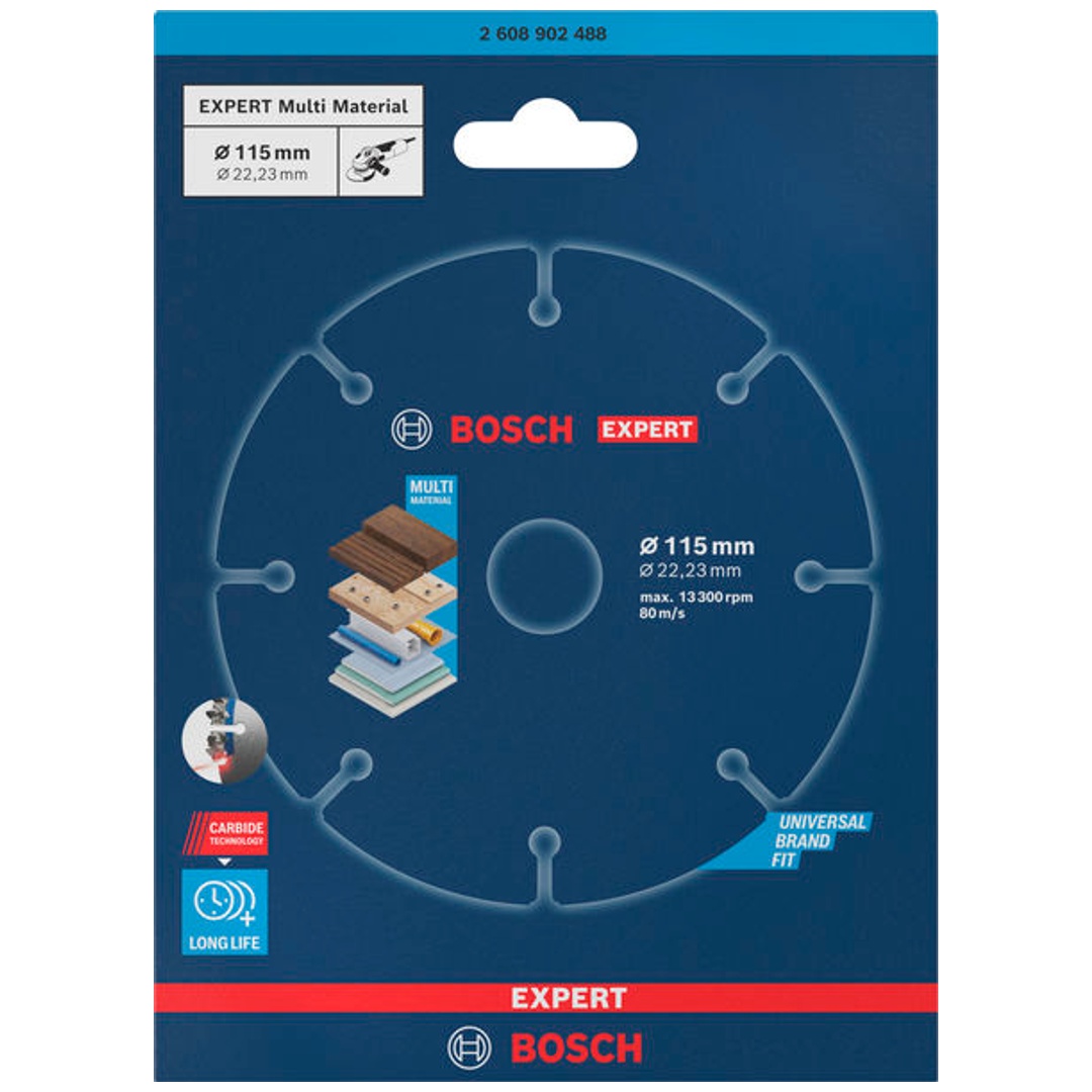 Bosch EXPERT Trennscheibe Multi Material Carbide, 115 x 22,23 mm