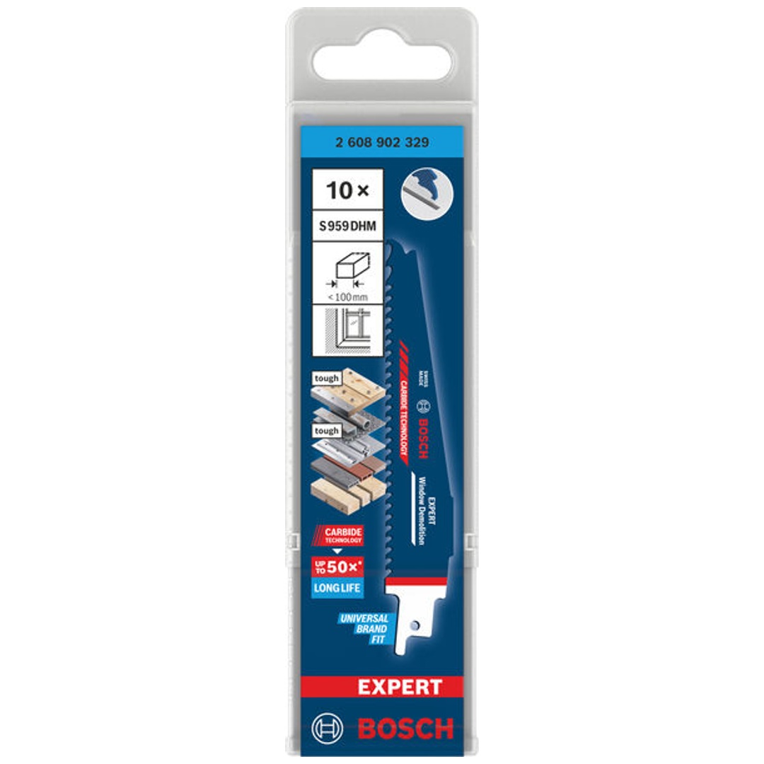 Bosch EXPERT Säbelsägeblatt Window Demolition S959DHM, 10-tlg.