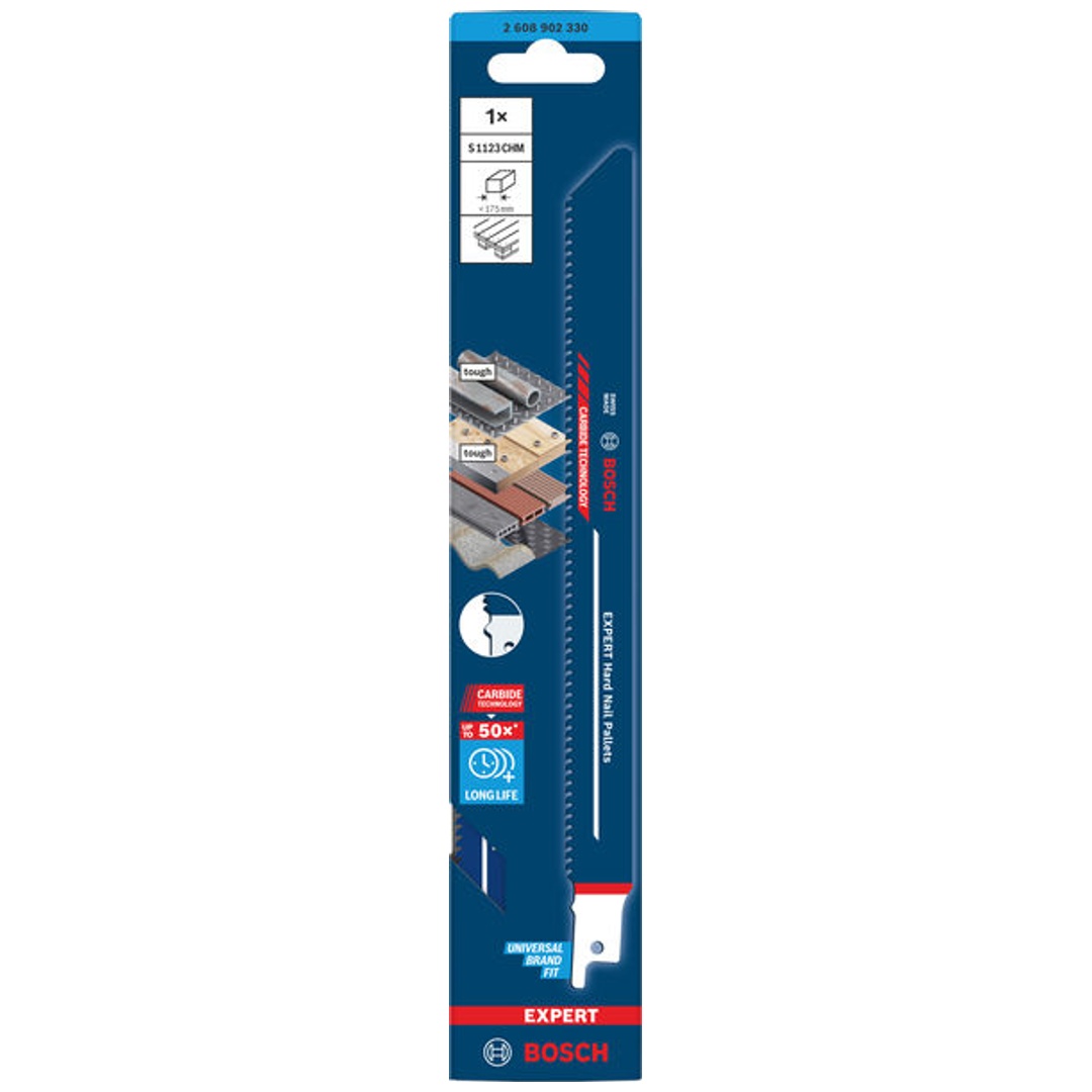 Bosch EXPERT Säbelsägeblatt Hard Nail Pallets S1123CHM