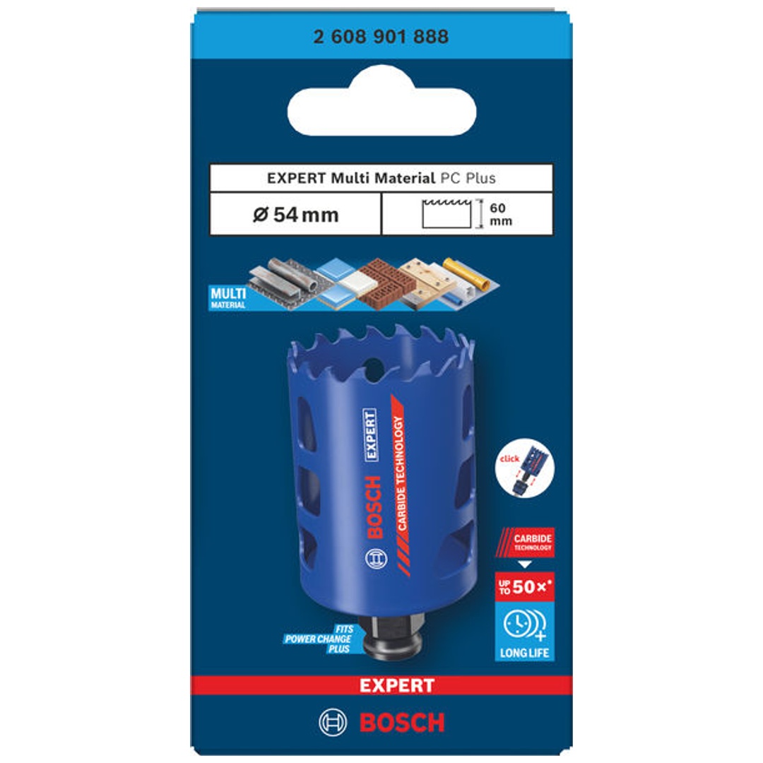 Bosch EXPERT Lochsäge Multi Material Power Change Plus, 54 x 60 mm
