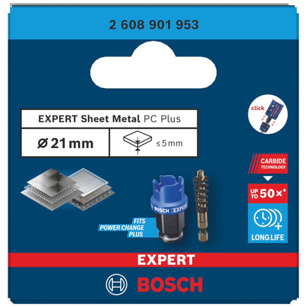 Bosch EXPERT Lochsäge Sheet Metal Power Change Plus, 21 x 5 mm