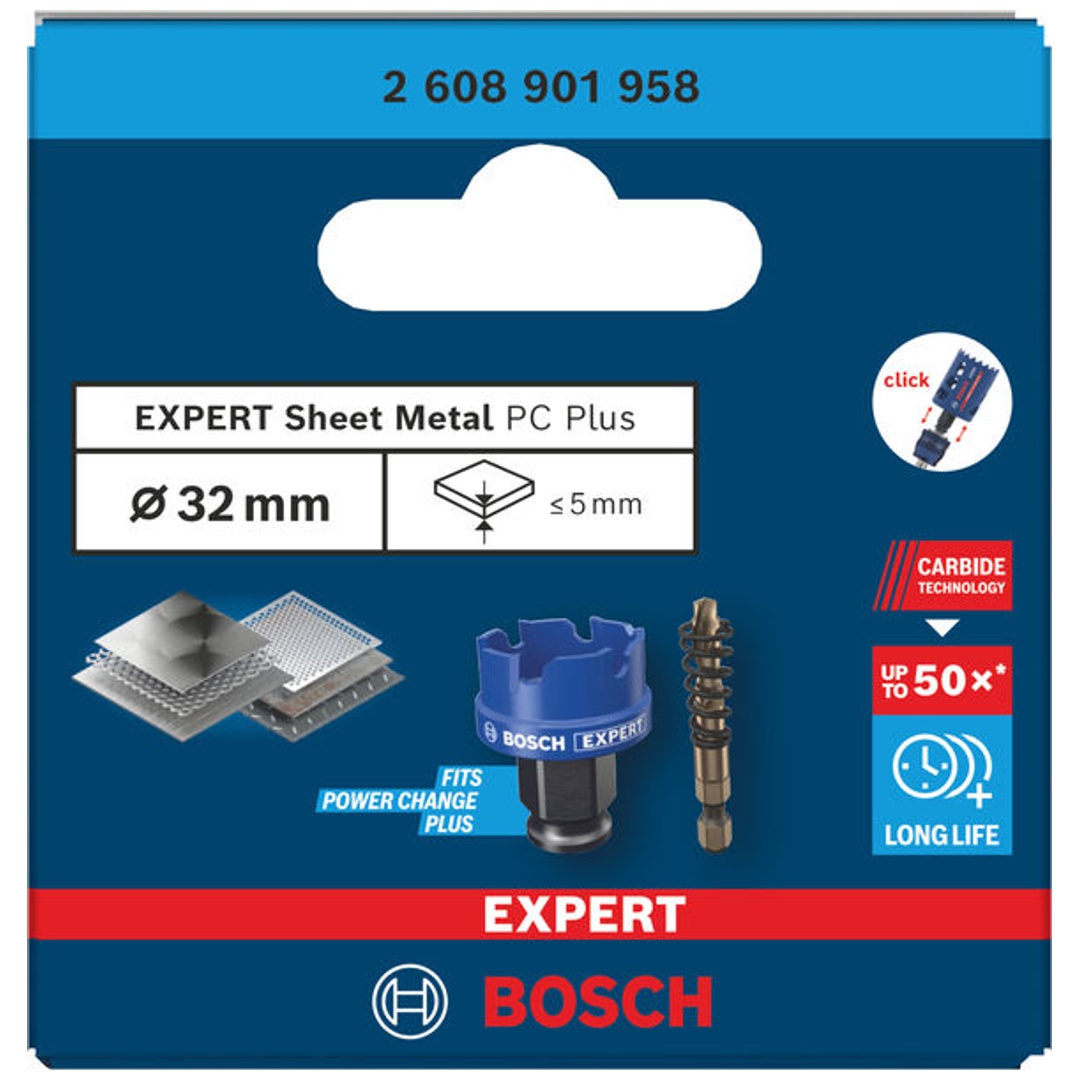 Bosch EXPERT Lochsäge Sheet Metal Power Change Plus, 32 x 5 mm