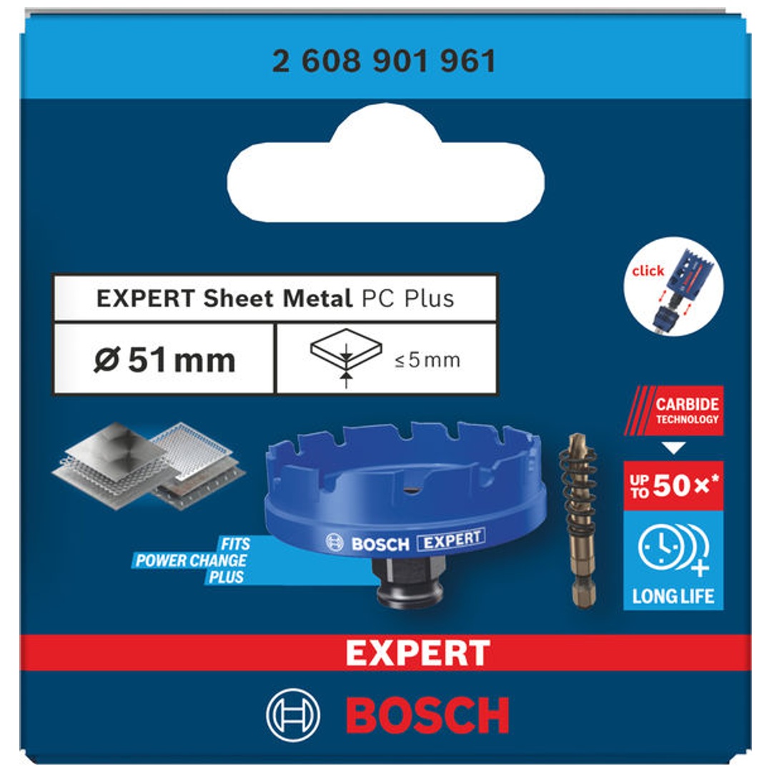 Bosch EXPERT Lochsäge Sheet Metal Power Change Plus, 51 x 5 mm