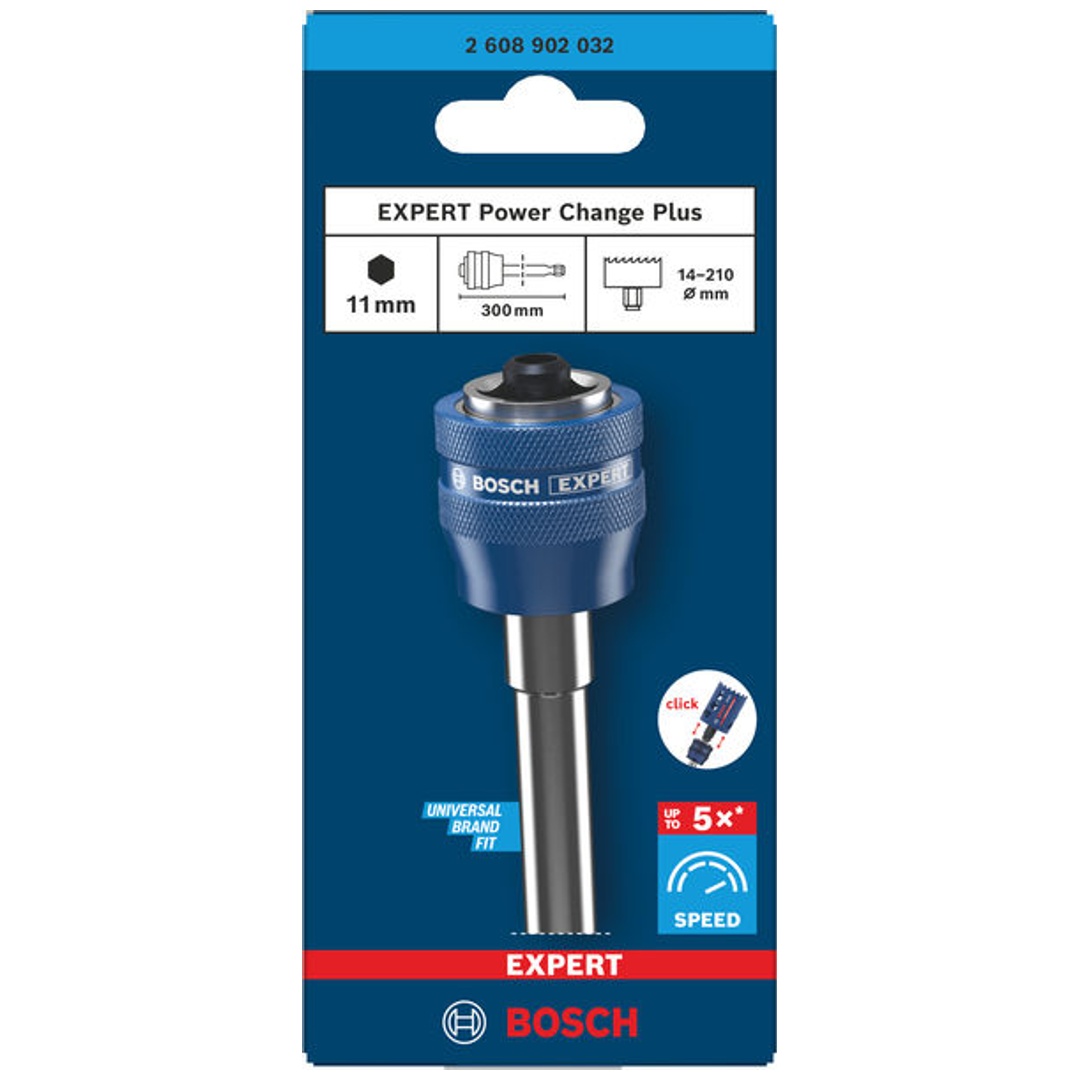 Bosch EXPERT Power Change Plus Lochs.Adap.-Verlängerungsst., Sechskants. 11 mm, 300 mm