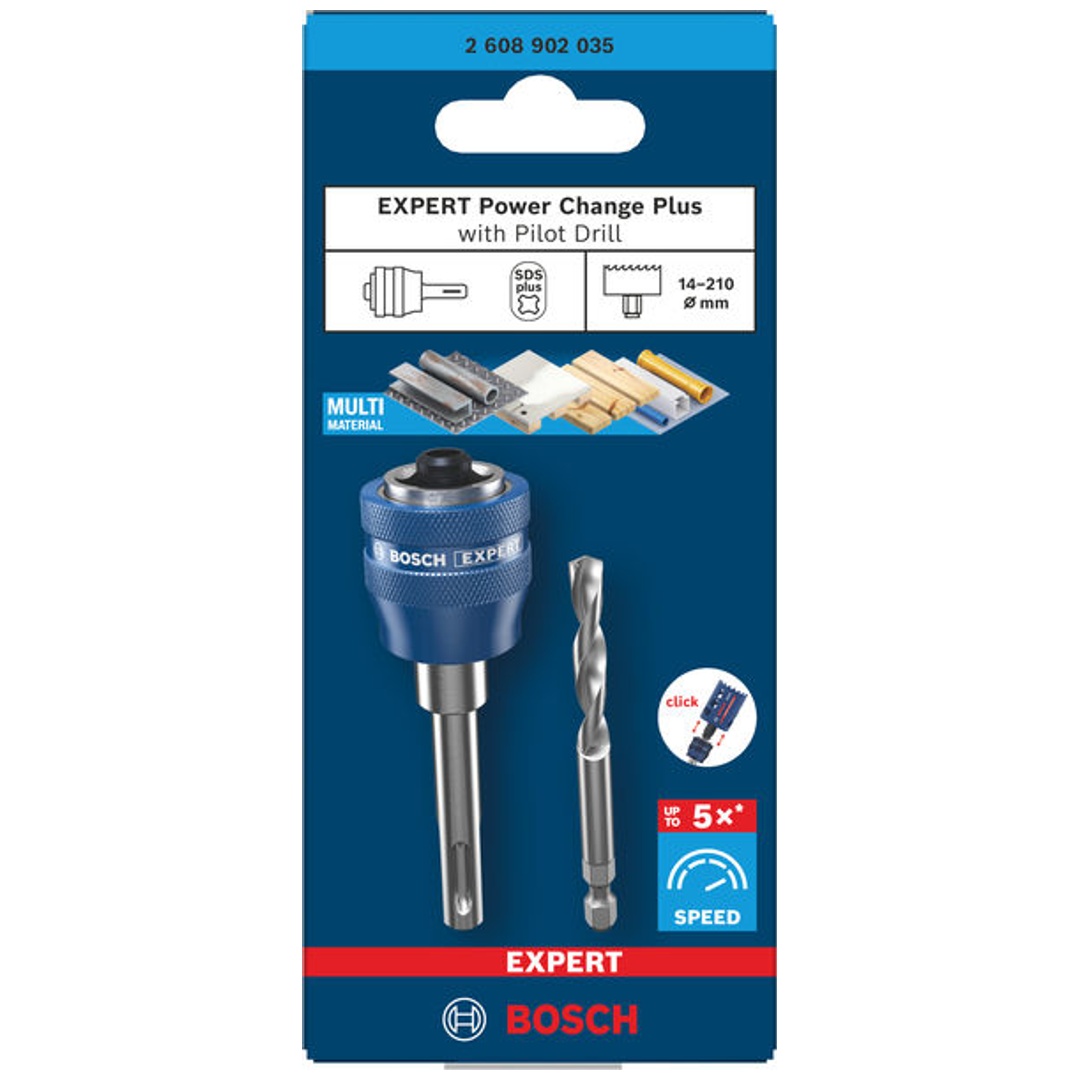 Bosch EXPERT Power Change Plus Aufnahmes. mit Vorbohrer, SDS Plus, HSS-G, 7,15x45x85mm