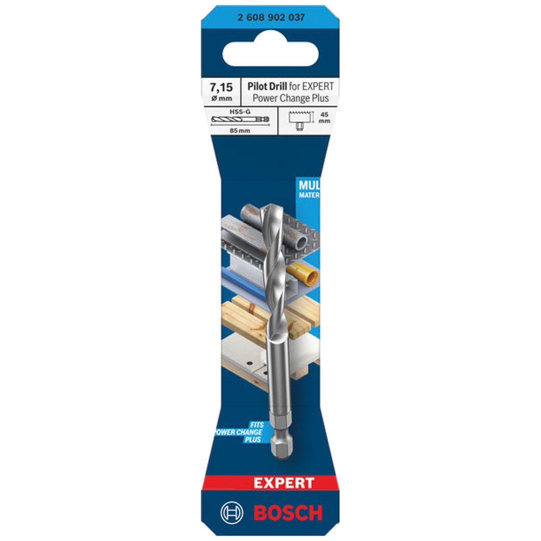 Bosch Zentrierbohrer für EXPERT Power Change Plus, HSS-G, Ø7.15 x 44 x 85 mm