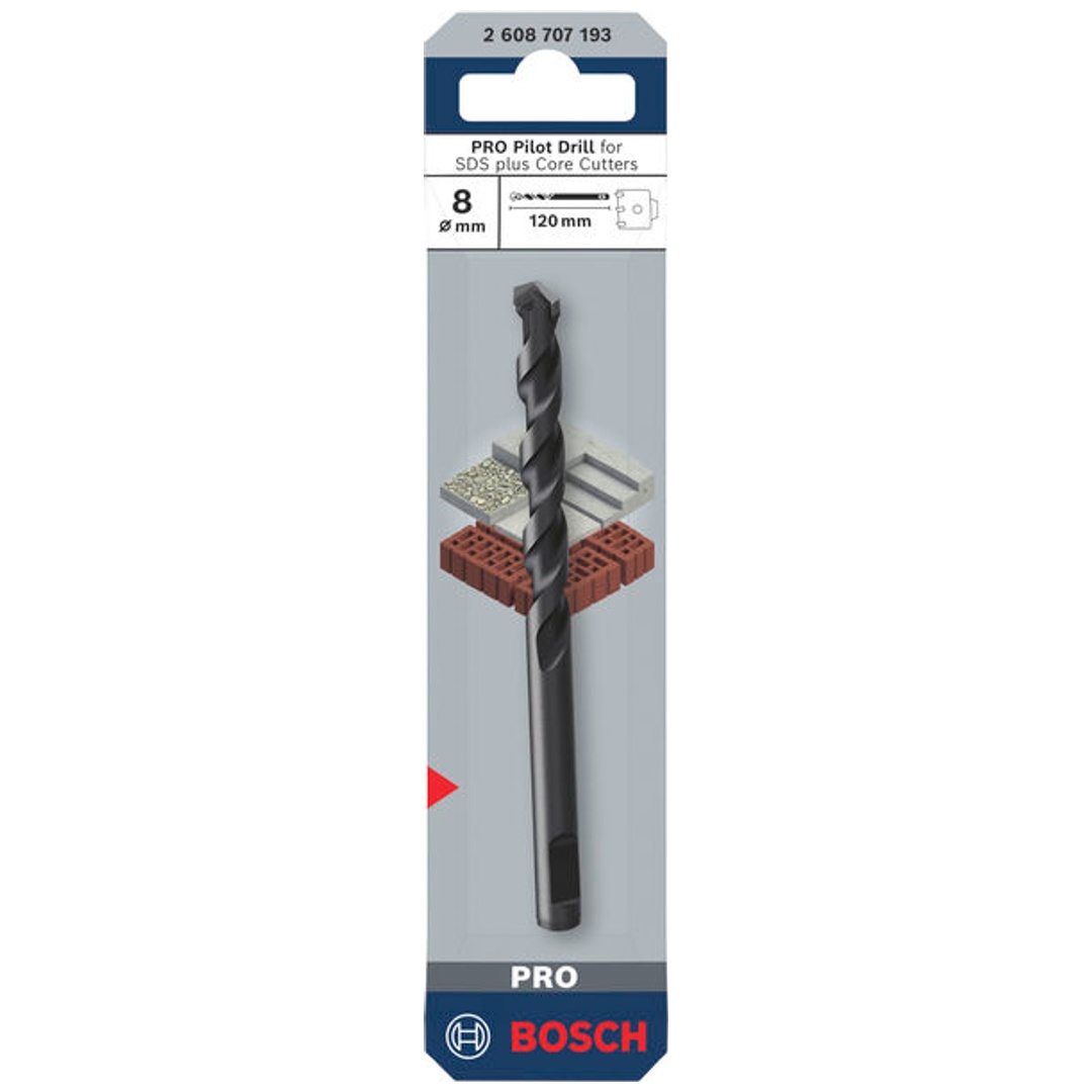 Bosch PRO Zentrierbohrer SDS-plus, für Bohrkronen, 8 x 120 mm