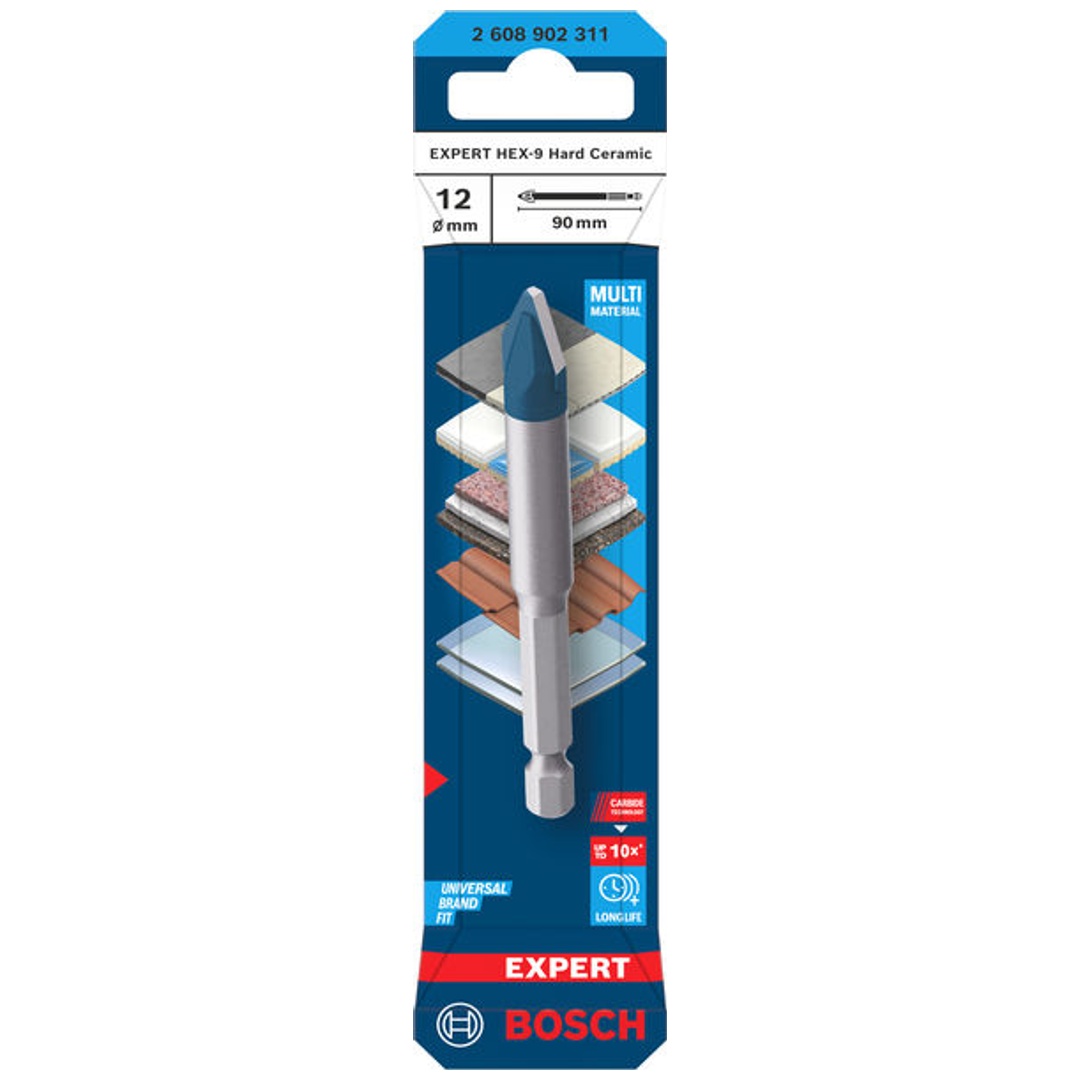 Bosch EXPERT Bohrer HEX-9 Hard Ceramic, 12 x 90 mm