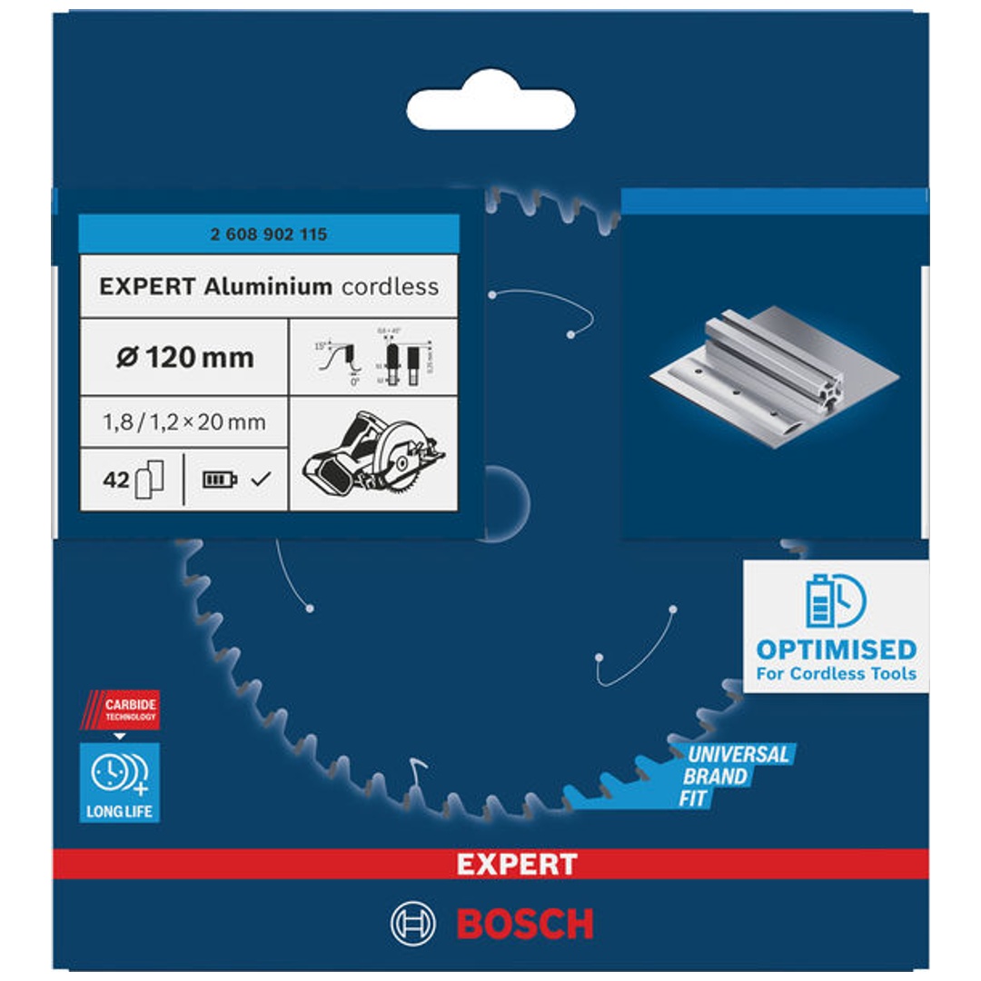 Bosch EXPERT Kreissägeblatt Aluminium, 120x20 mm, Z42