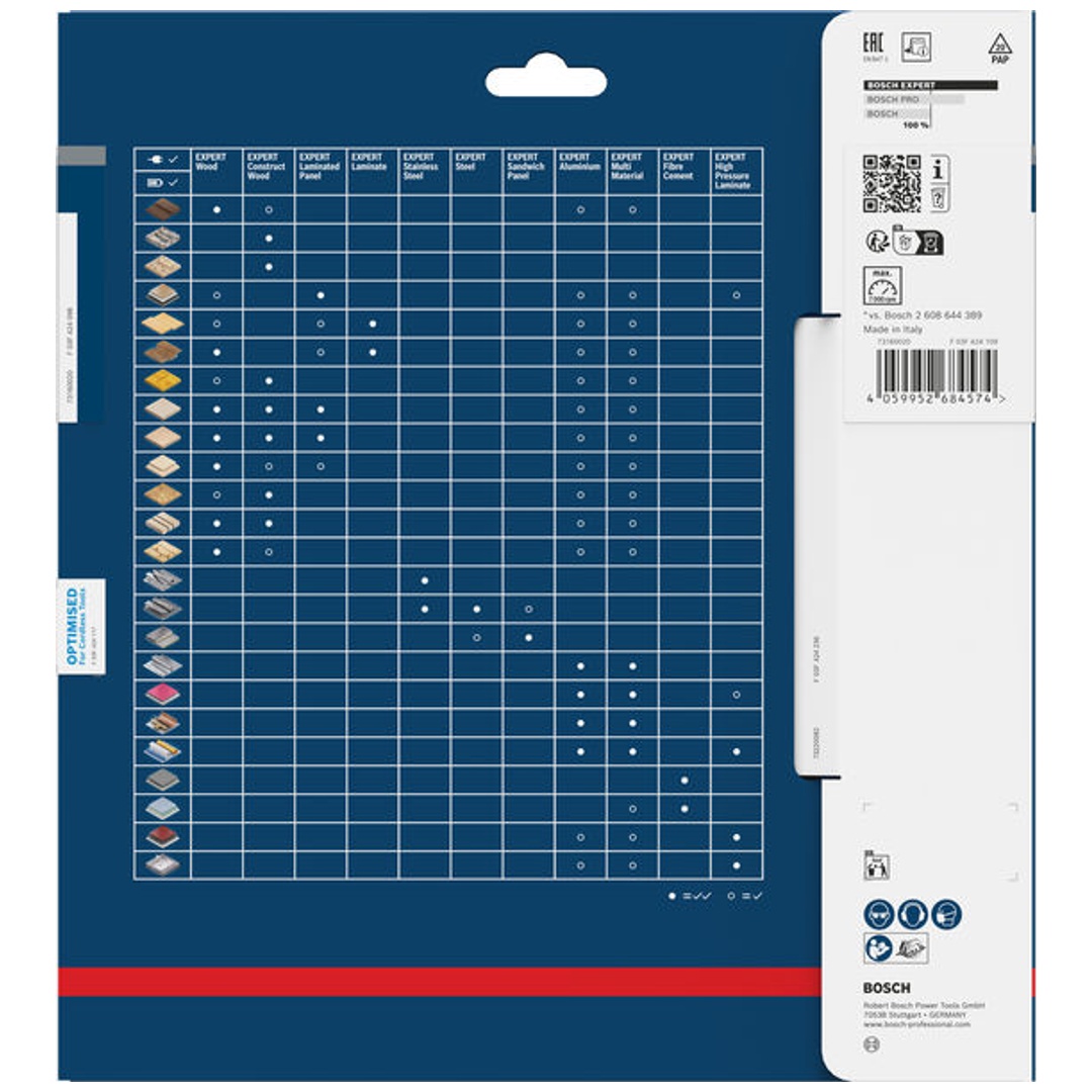 Bosch EXPERT Kreissägeblatt Laminated Panel, 210x2,1x30 mm, Z66