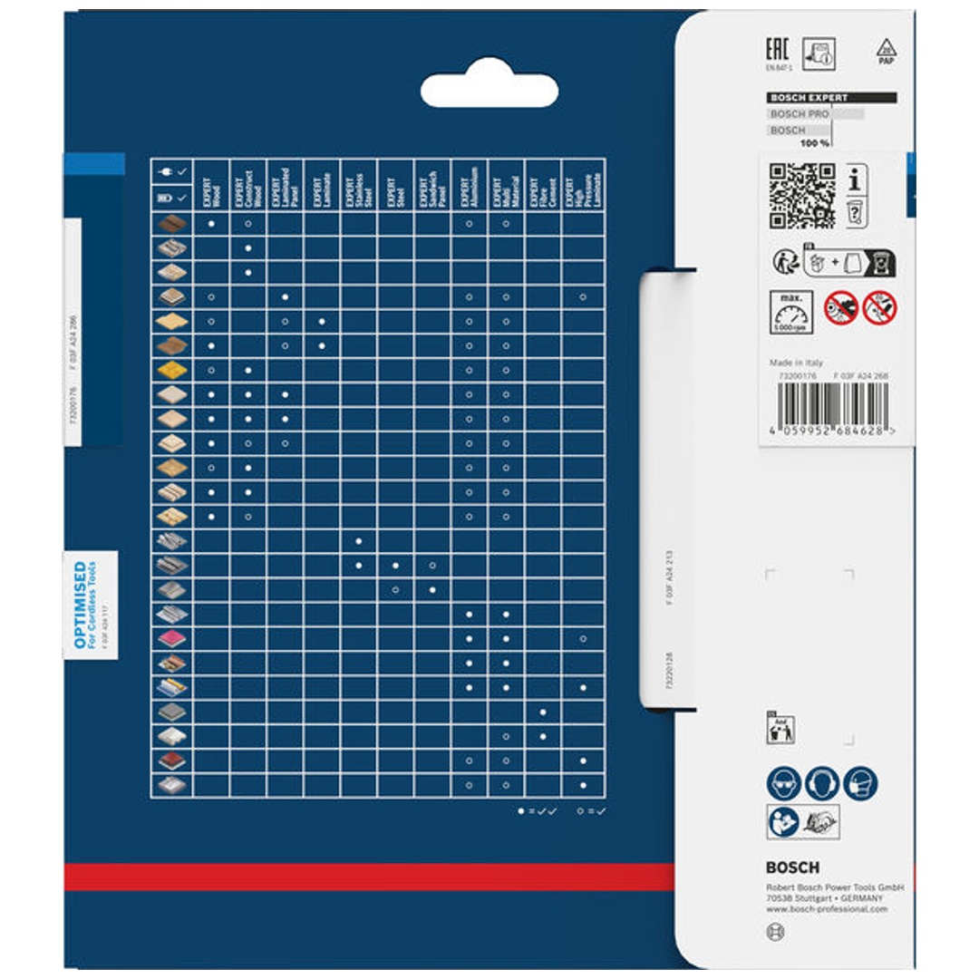 Bosch EXPERT Kreissägeblatt Stainless Steel, 150x20 mm, Z32