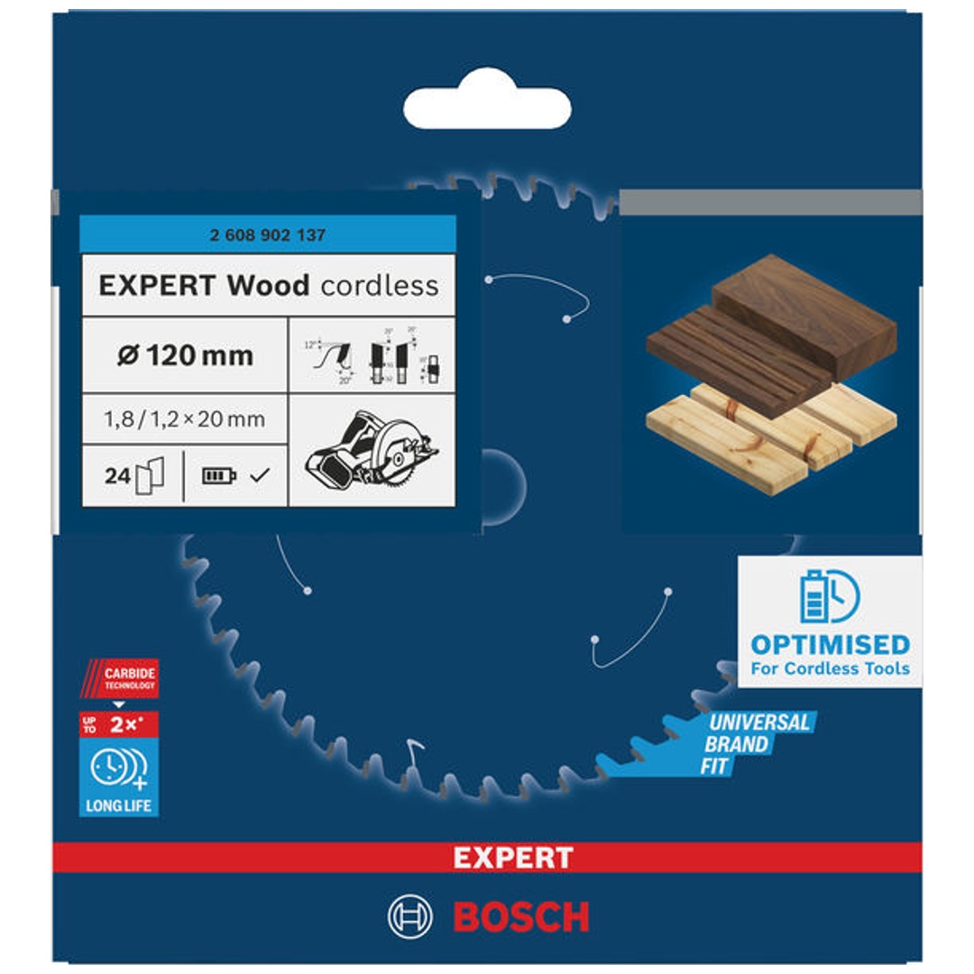 Bosch EXPERT Kreissägeblatt Wood, 120x20 mm, Z24
