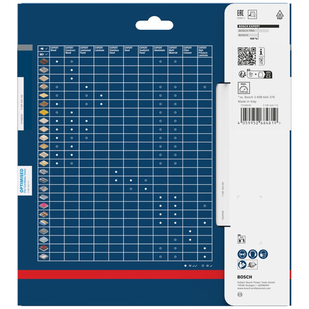 Bosch EXPERT Kreissägeblatt Wood, 184x20 mm, Z48