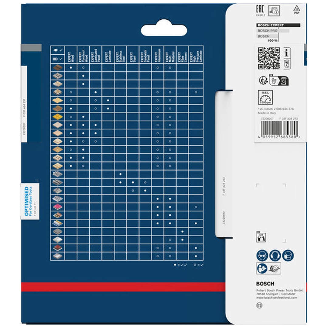 Bosch EXPERT Kreissägeblatt Construct Wood, 165x1,6x20 mm, T24