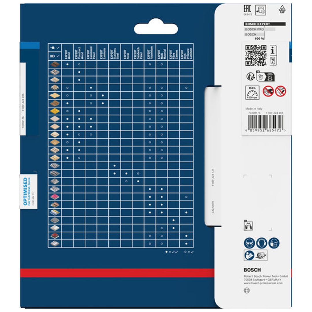 Bosch EXPERT Kreissägeblatt Stainless Steel, 165x20 mm, Z48