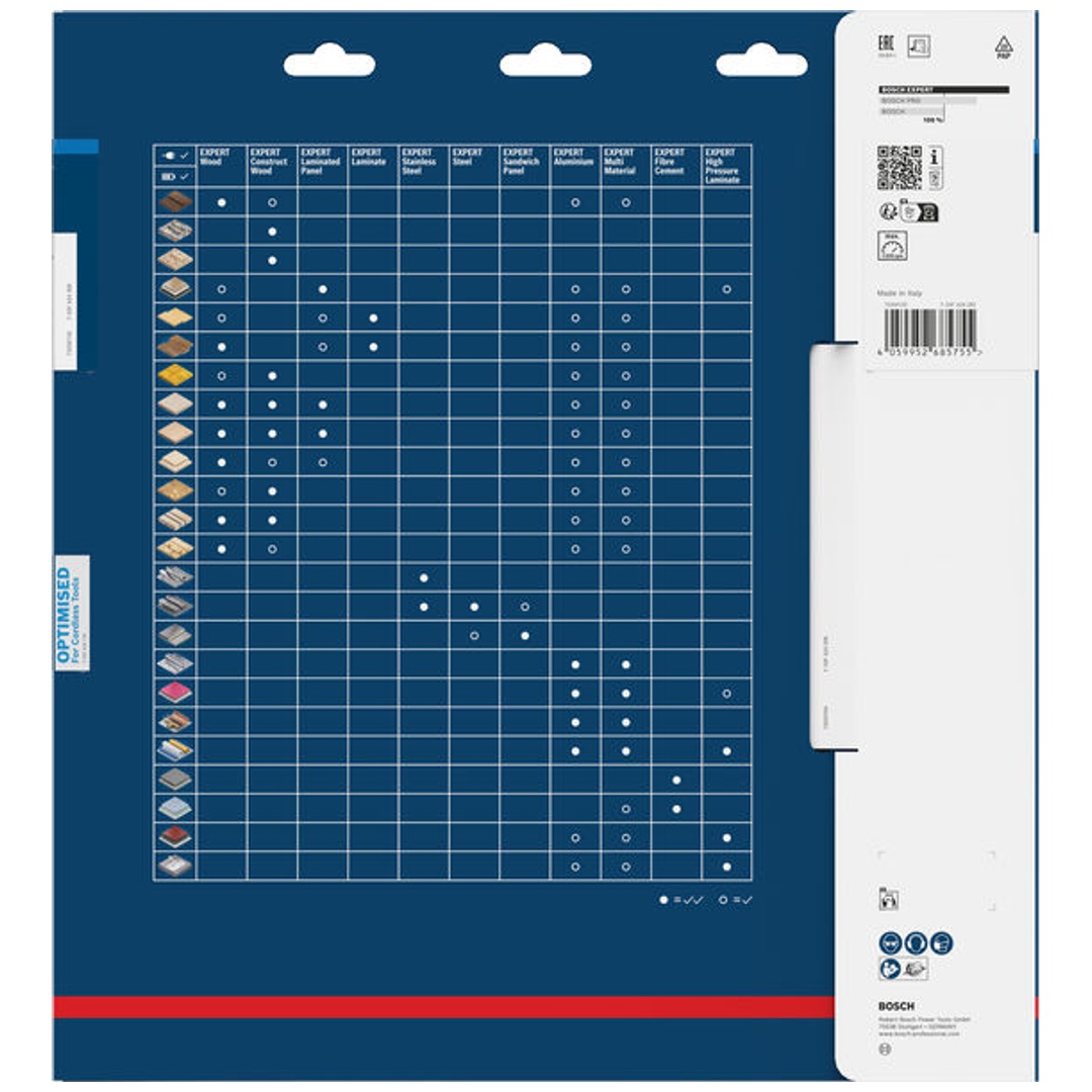 Bosch EXPERT Kreissägeblatt Aluminium cordless, 305 x 2,4/1,8 x 25,4 mm, Z80