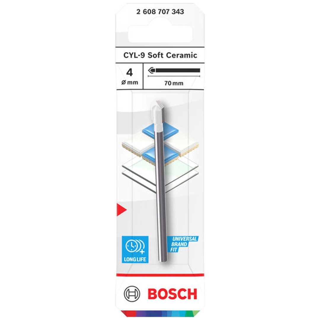 Bosch Ceramic Bohrer CYL-9 Soft, 4 x 70 mm